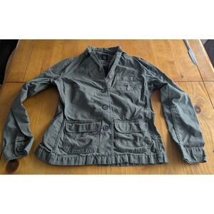 GAP Olive Green Utility Military Style Jacket Women's Medium‎ Outerwear
